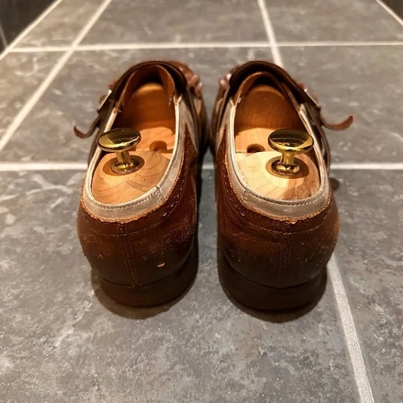 Church's Brown and Tan Leather Monk Strap Loafers - Picture 3 of 7